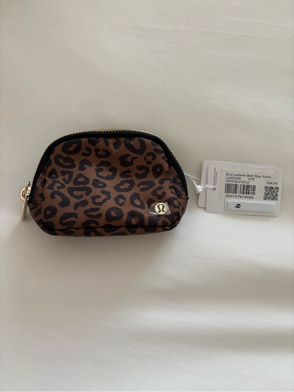 lululemon athletica Brown and Black Leopard Print Nano Belt Bag